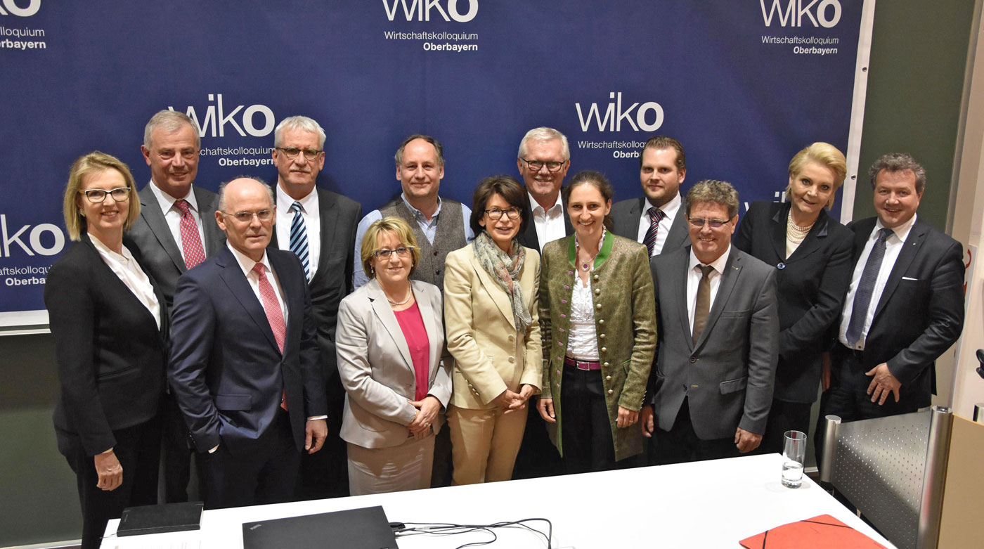 Zur Highlight-Veranstaltung geladen hatten die neun Initiatoren des Wirtschaftkolloquiums Oberbayern „wiko“